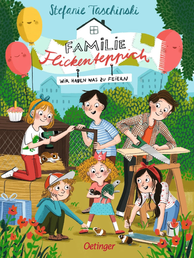Buchcover von 'Familie Flickenteppich 2. Wir haben was zu feiern' - Gebundene Ausgabe von Stefanie Taschinski