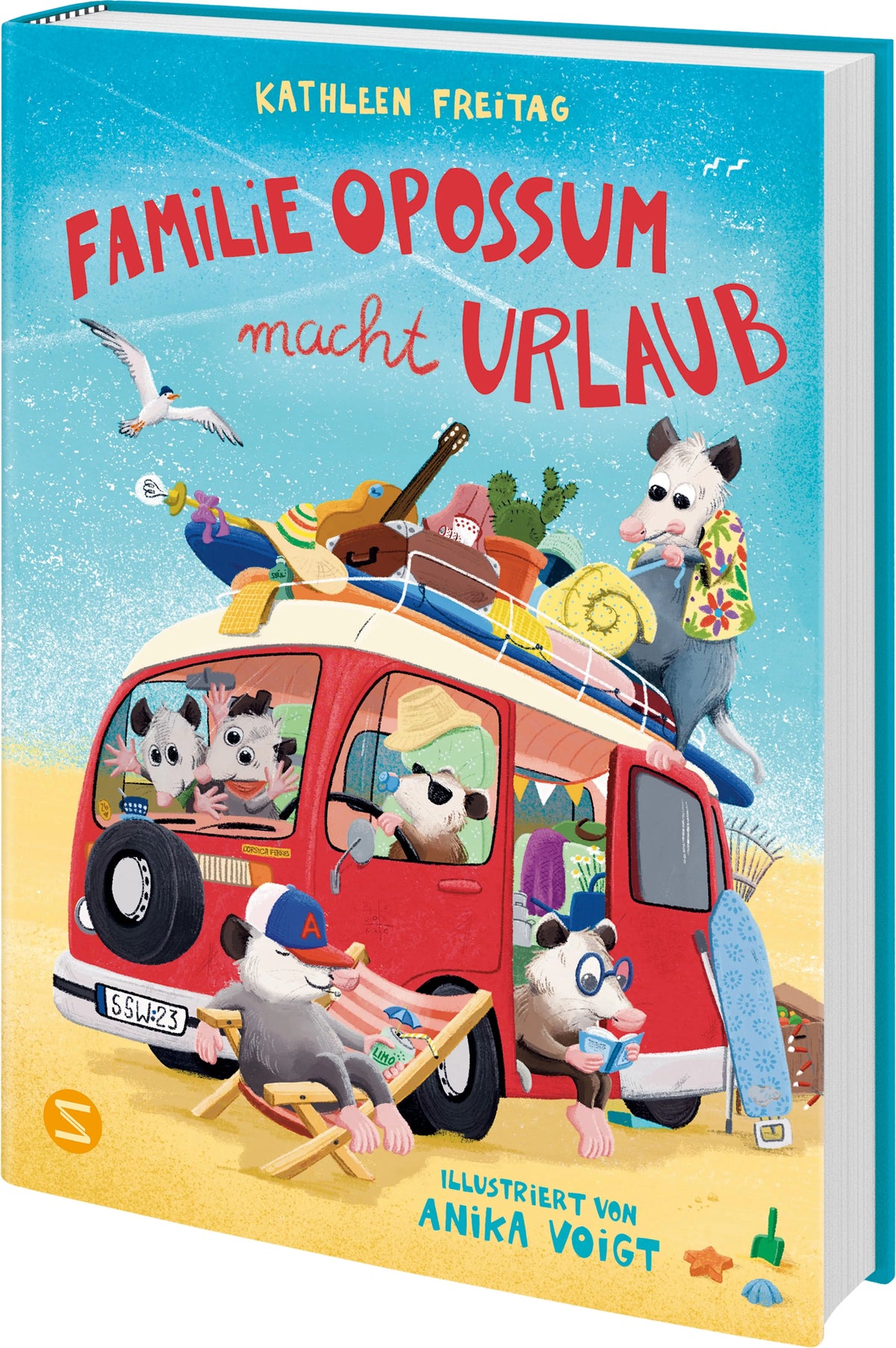 Detailansicht: Familie Opossum macht Urlaub (Hardcover)
