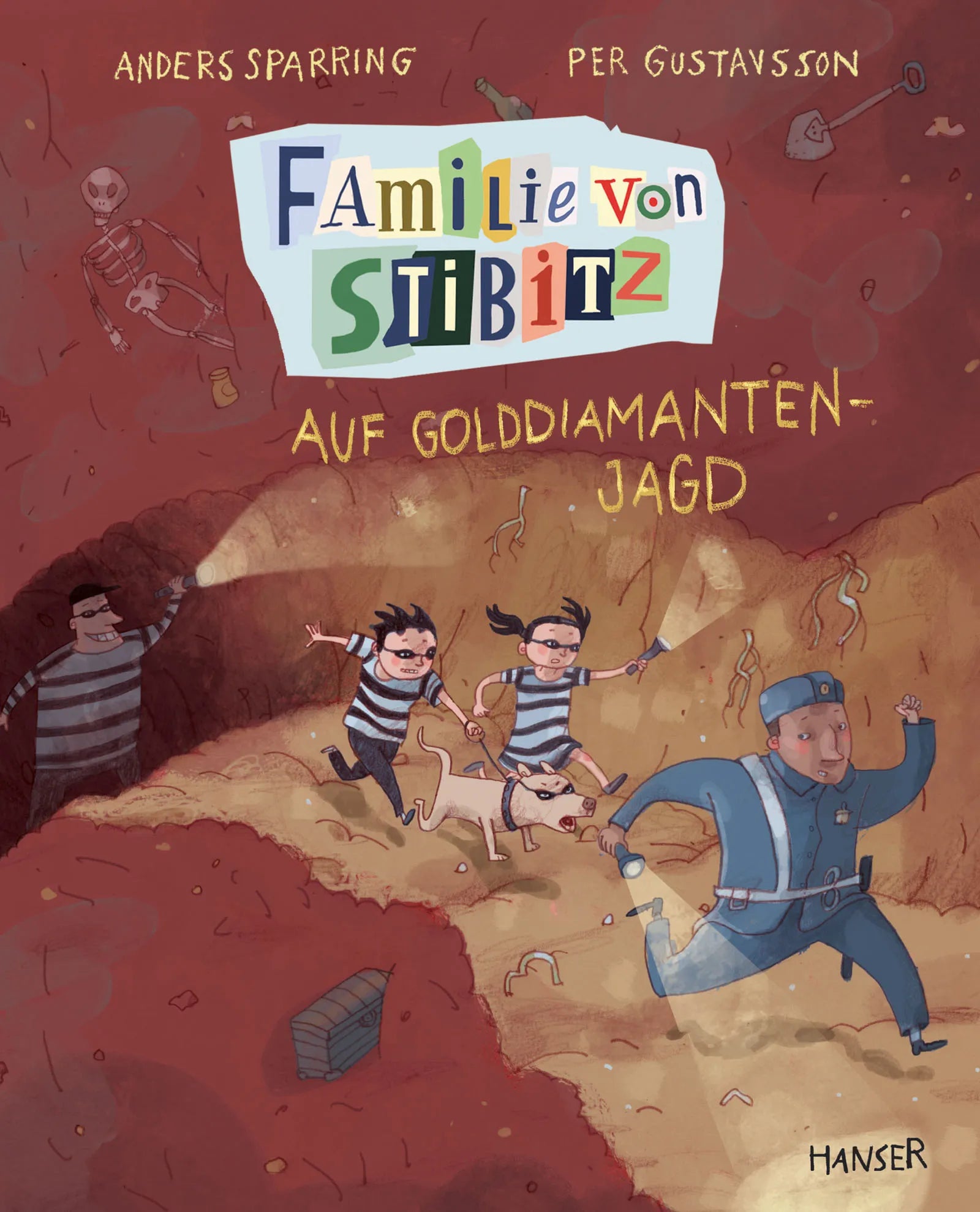 Buchcover von 'Familie von Stibitz - Auf Golddiamanten-Jagd' - Gebundene Ausgabe von Anders Sparring