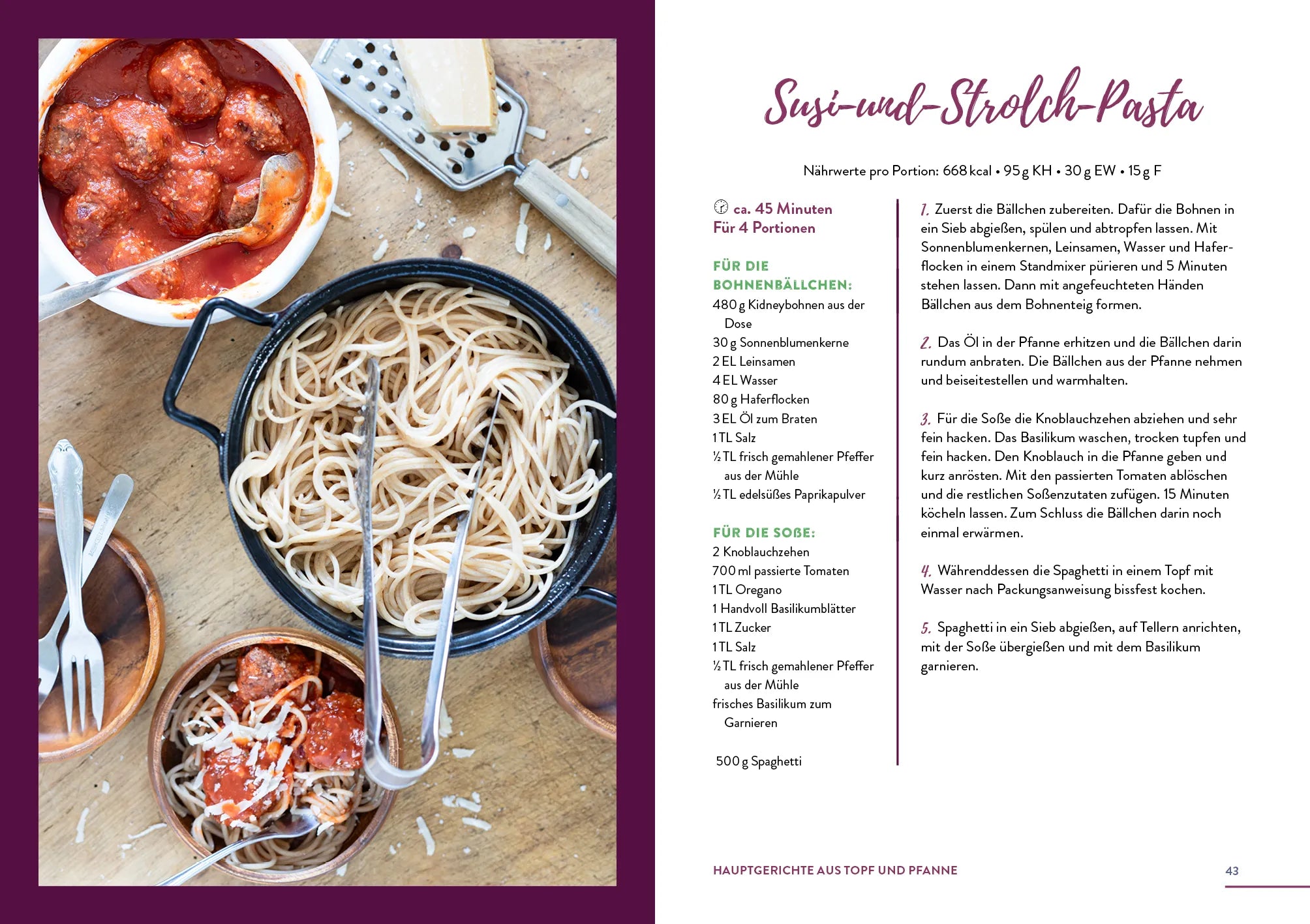 Innenansicht von 'Familienküche vegetarisch' - Taschenbuch