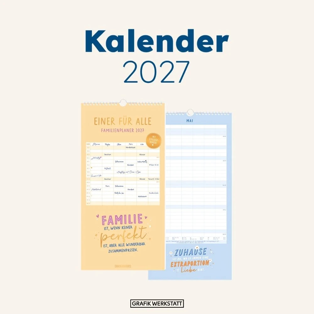 Familienplaner 2027 Einer für alle – Ansicht