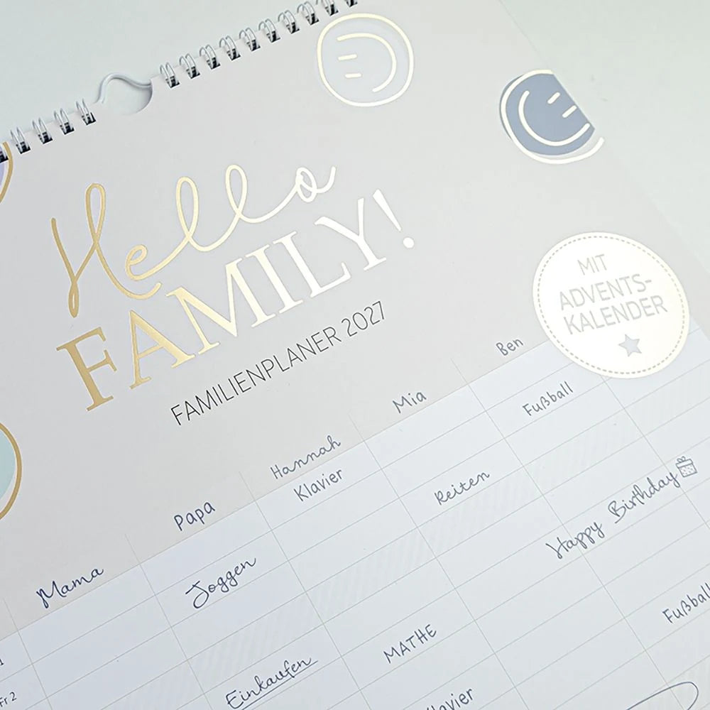 Familienplaner 2027 Hello Family! – Ansicht