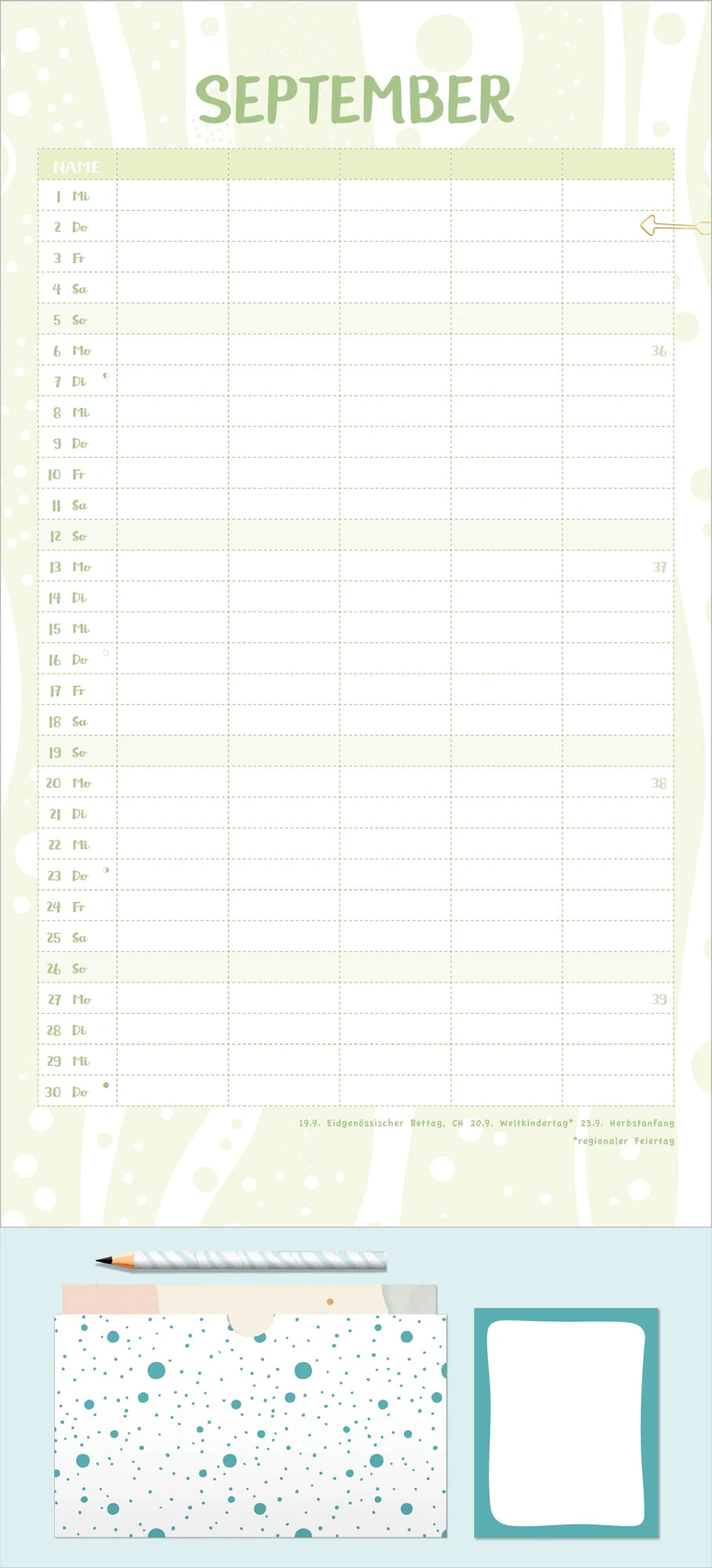 Familienplaner All-in-One 2027 – Ansicht