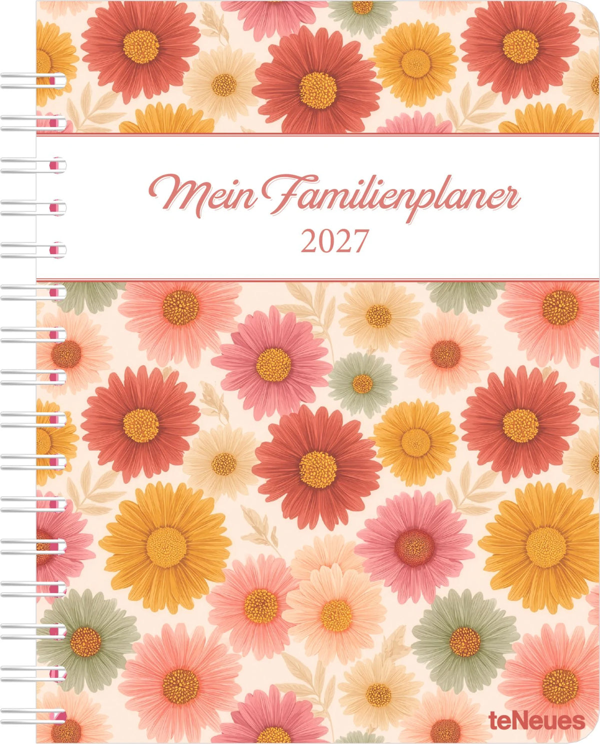Familienplaner: Familienplaner-Buch Flowers 2027