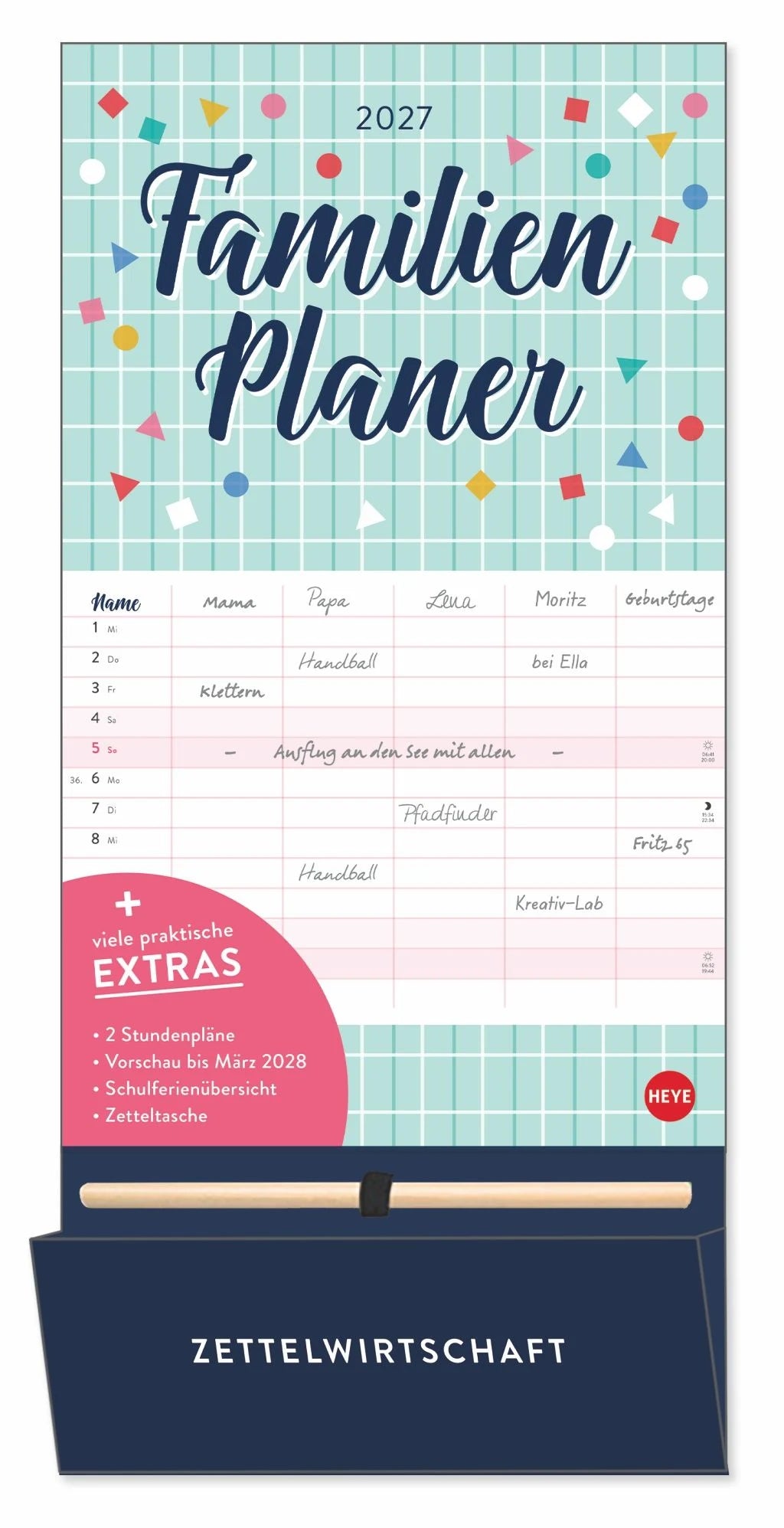 Familienplaner: Familienplaner plus Tasche 2027