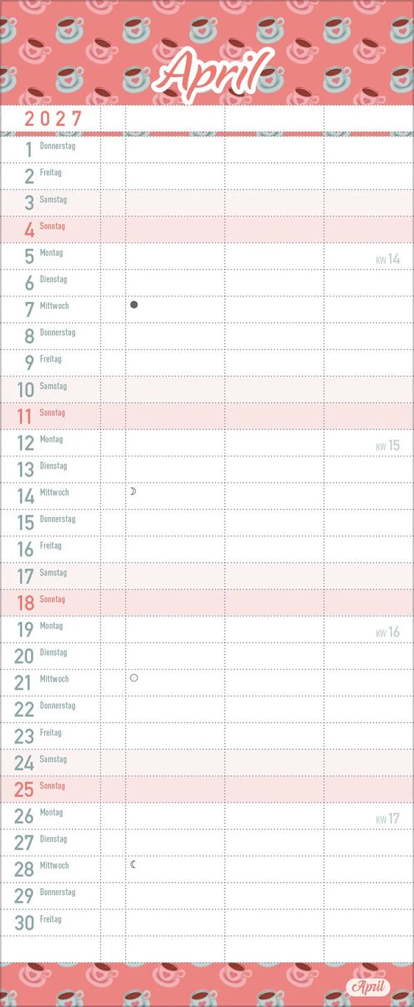 Familientimer Alles ist planbar 2027 – Ansicht