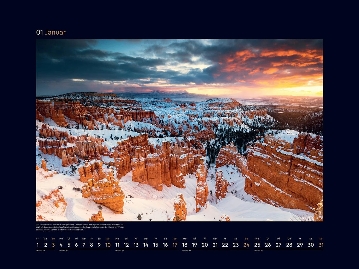 Farben der Erde - KUNTH Wandkalender 2027 – Ansicht