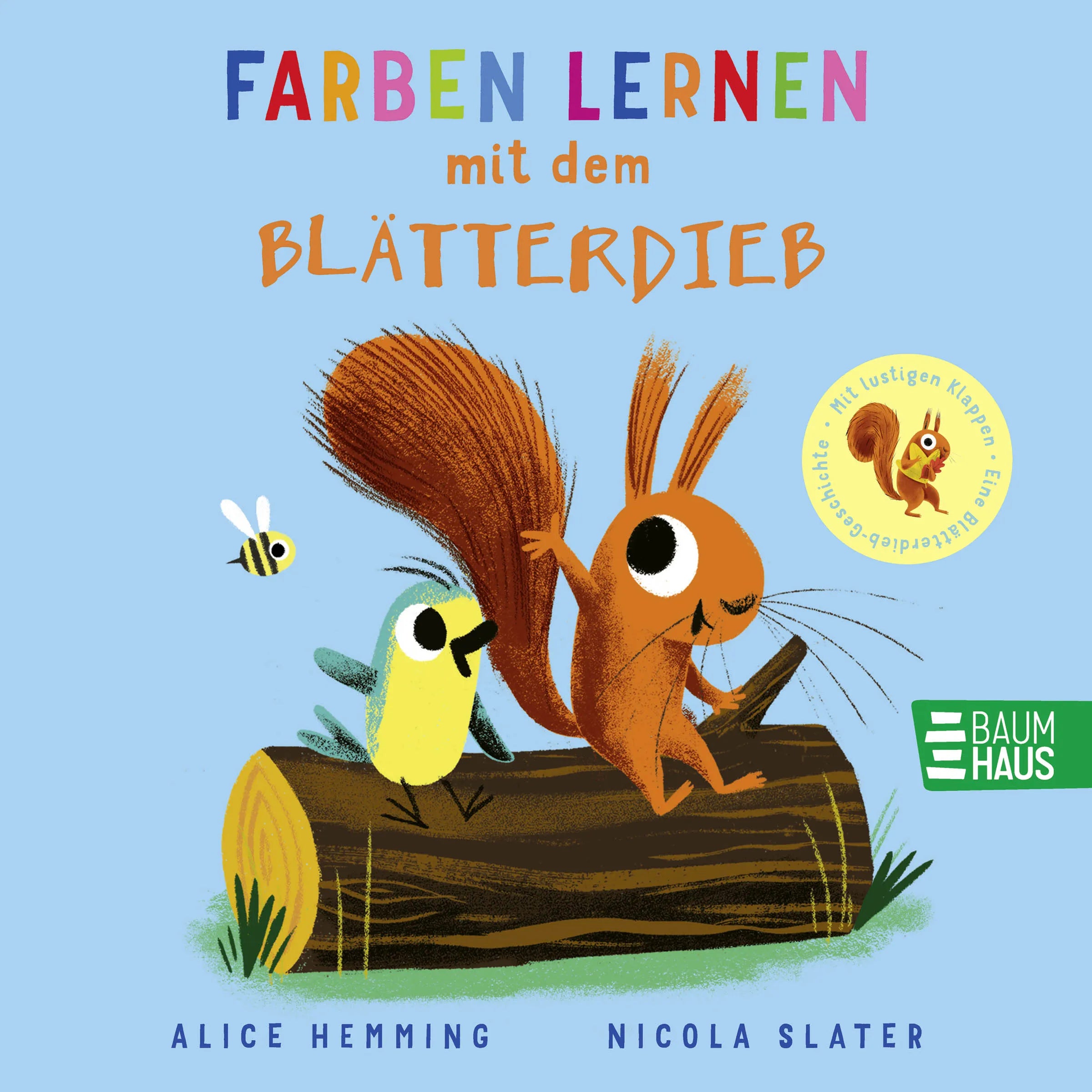 Buchcover von 'Farben lernen mit dem Blätterdieb' - Gebundene Ausgabe von Alice Hemming