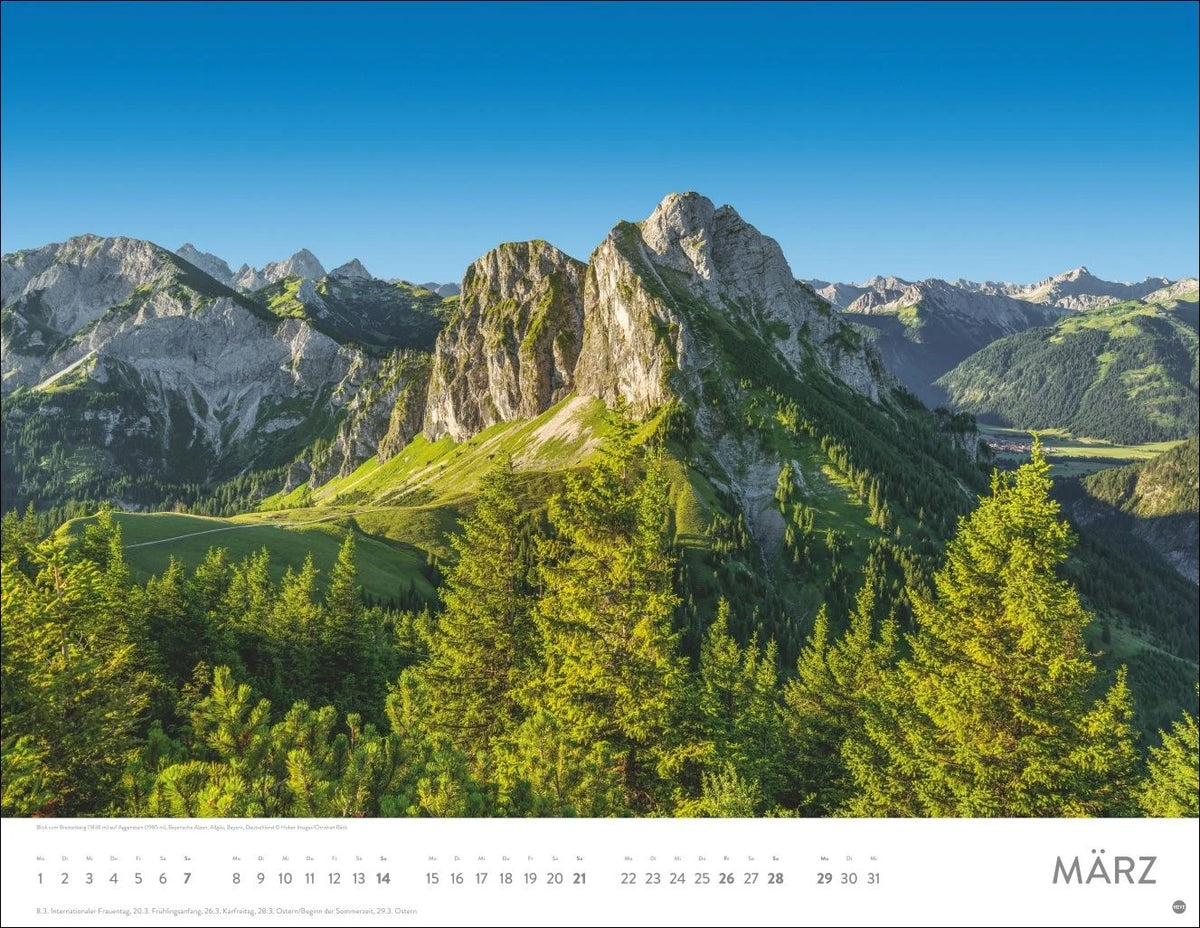 Faszination Alpen Posterkalender 2027 – Ansicht