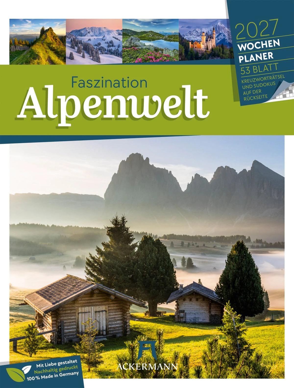 Taschenkalender: Faszination Alpenwelt Wochenplaner Kalender 2027