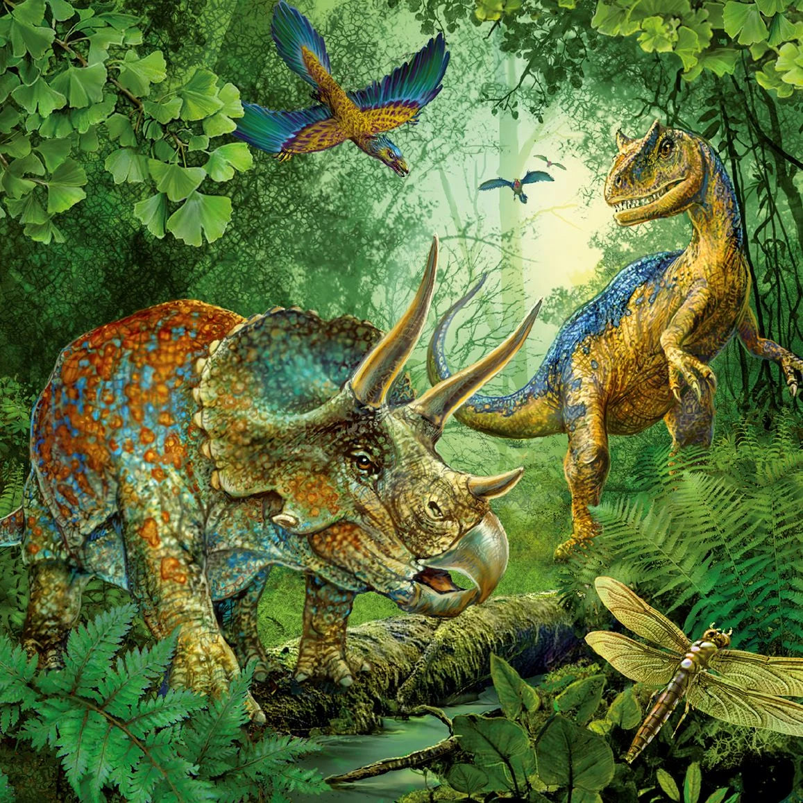 Kinderpuzzle 3x49 Teile - Faszination Dinosaurier – Ansicht