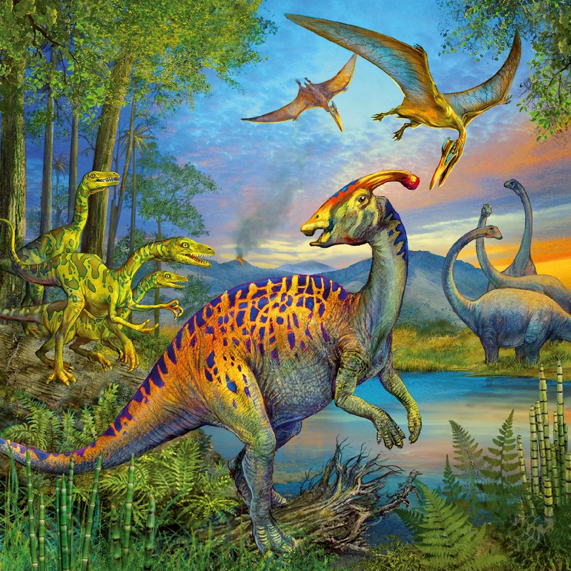Kinderpuzzle 3x49 Teile - Faszination Dinosaurier – Ansicht