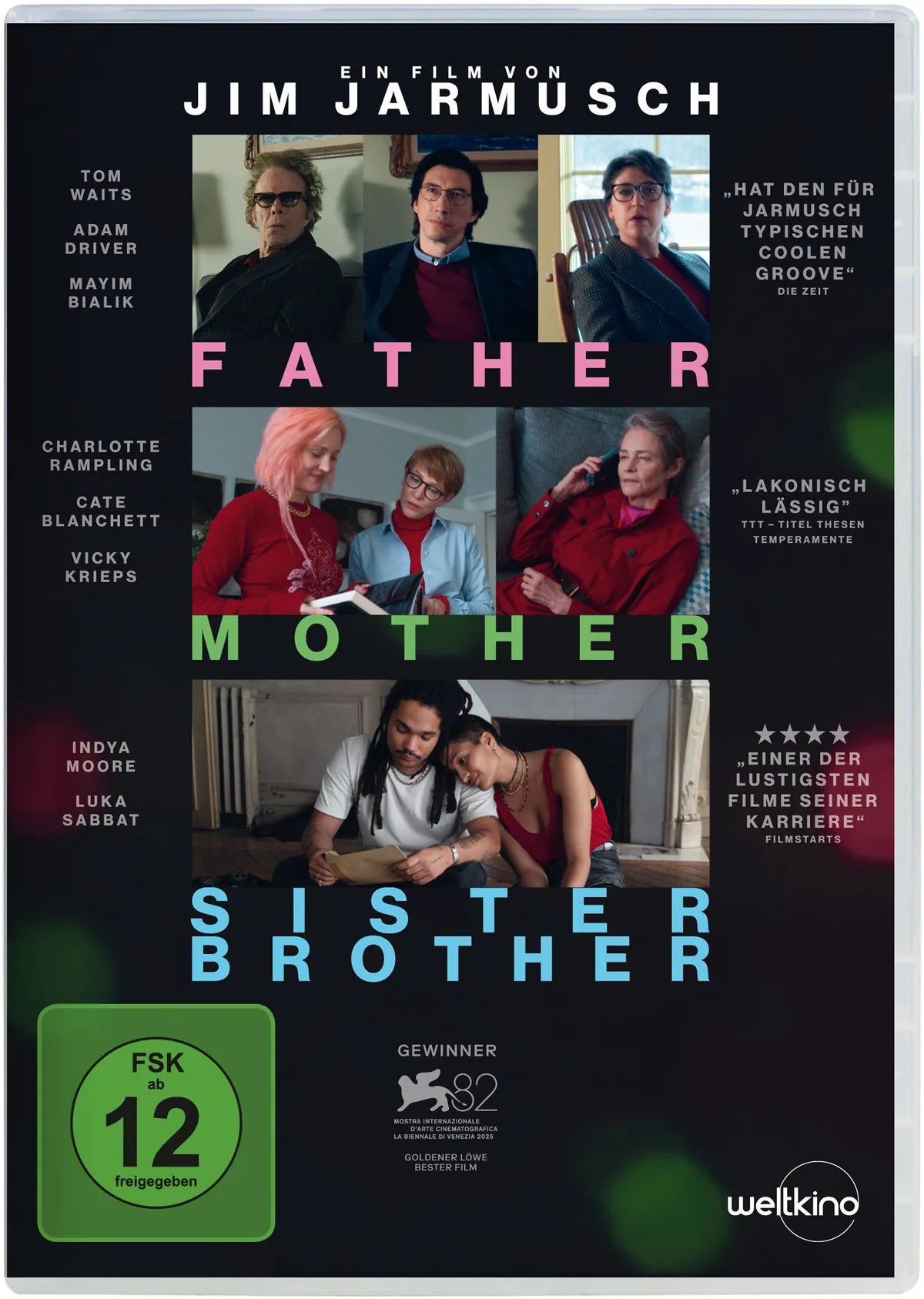 DVD-Cover: Father Mother Sister Brother. Regie: Jim Jarmusch