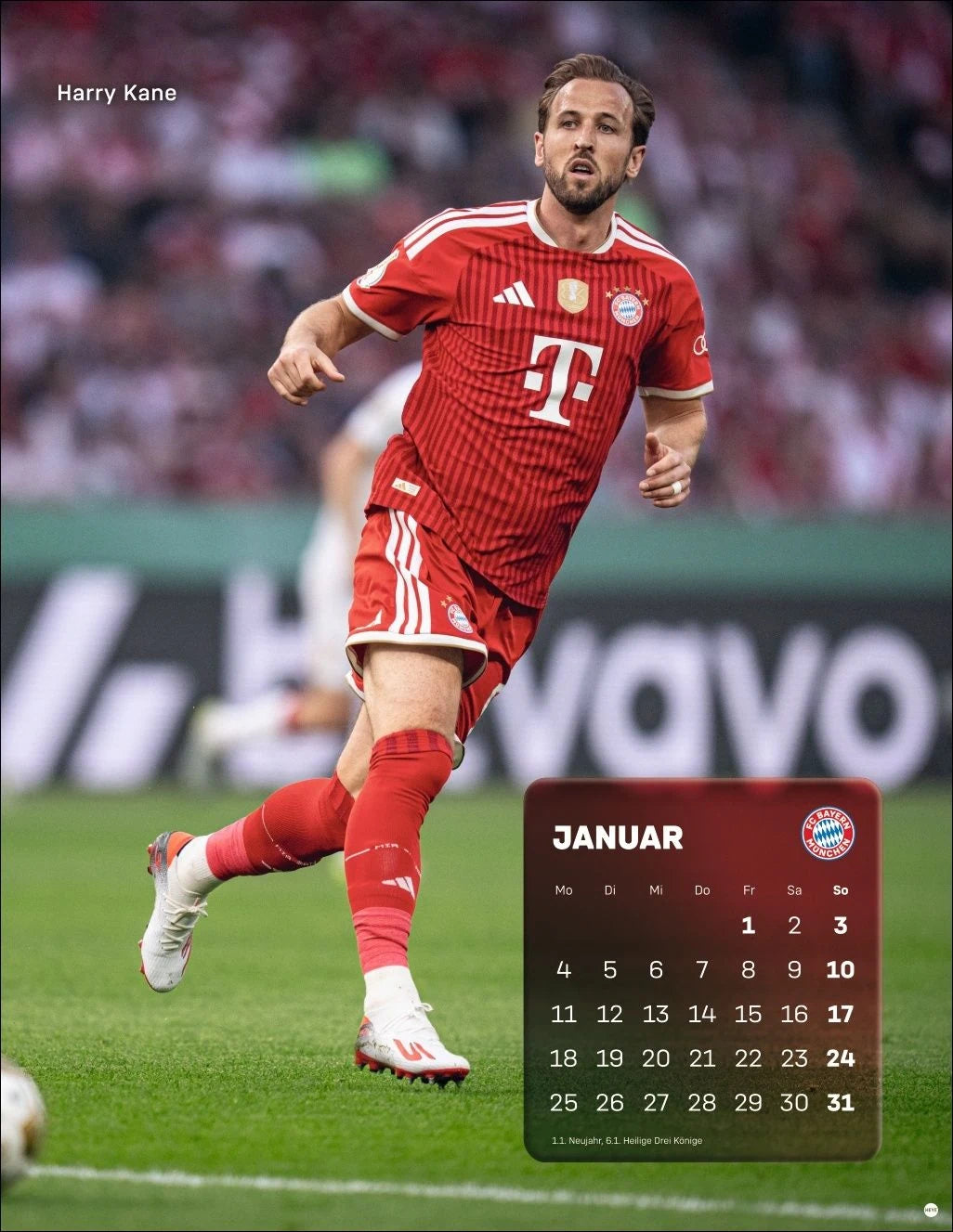 FC Bayern München Posterkalender 2027 – Ansicht