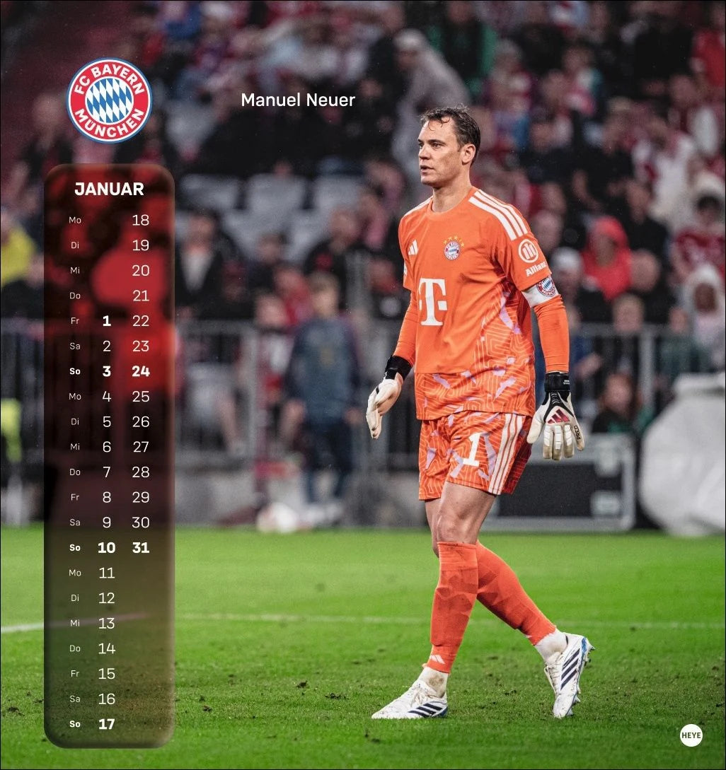FC Bayern München Postkartenkalender 2027 – Ansicht