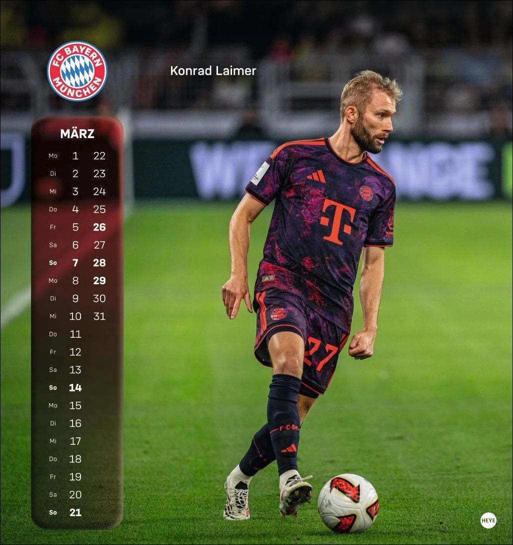 FC Bayern München Postkartenkalender 2027 – Ansicht