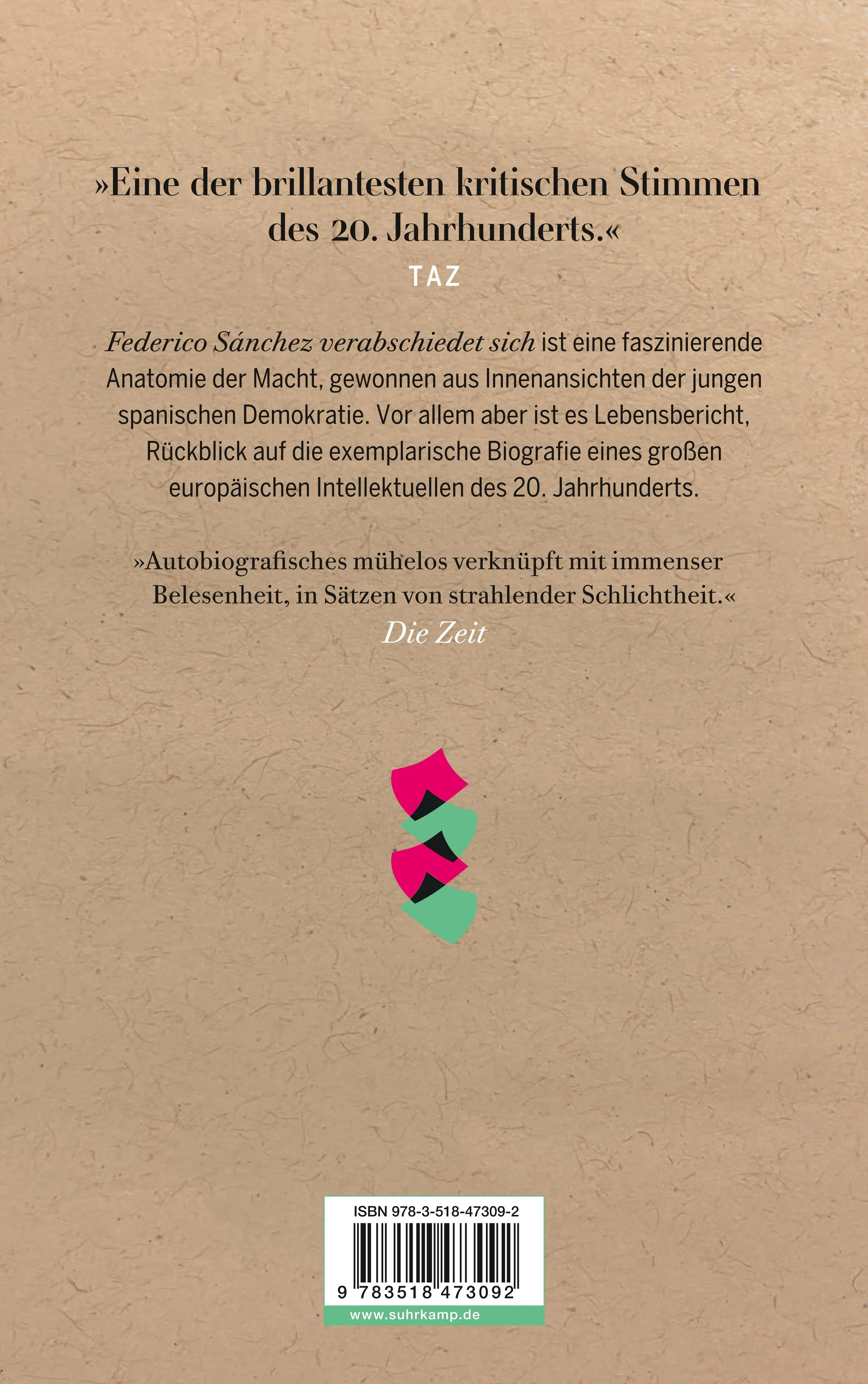 Rückseite: Federico Sánchez verabschiedet sich (Taschenbuch)