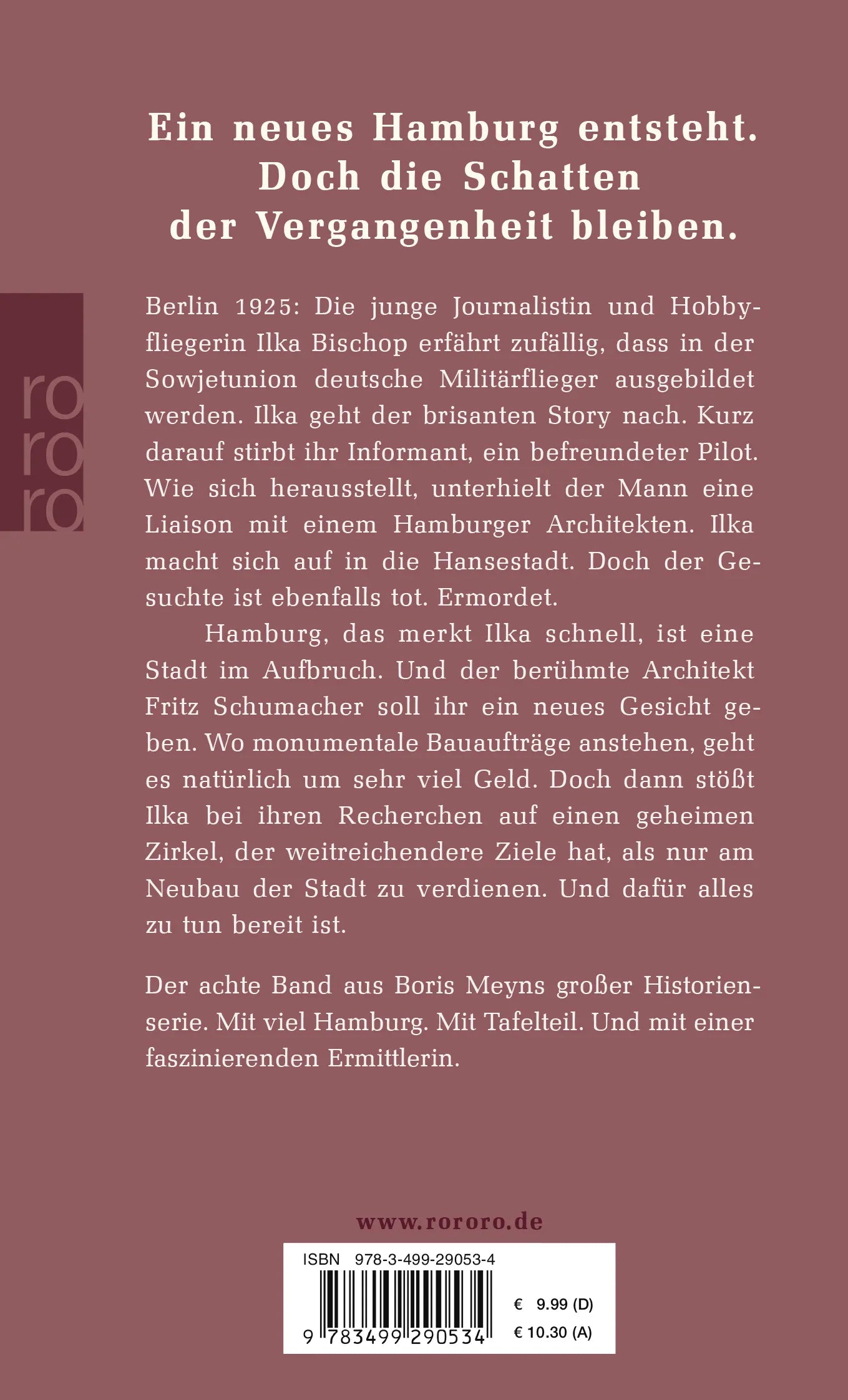 Buchrückseite von 'Fememord' mit Klappentext - Taschenbuch