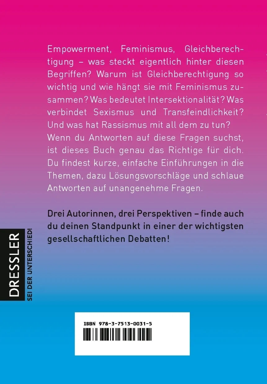 Buchrückseite von 'Feminism is for everyone!' mit Klappentext - Taschenbuch