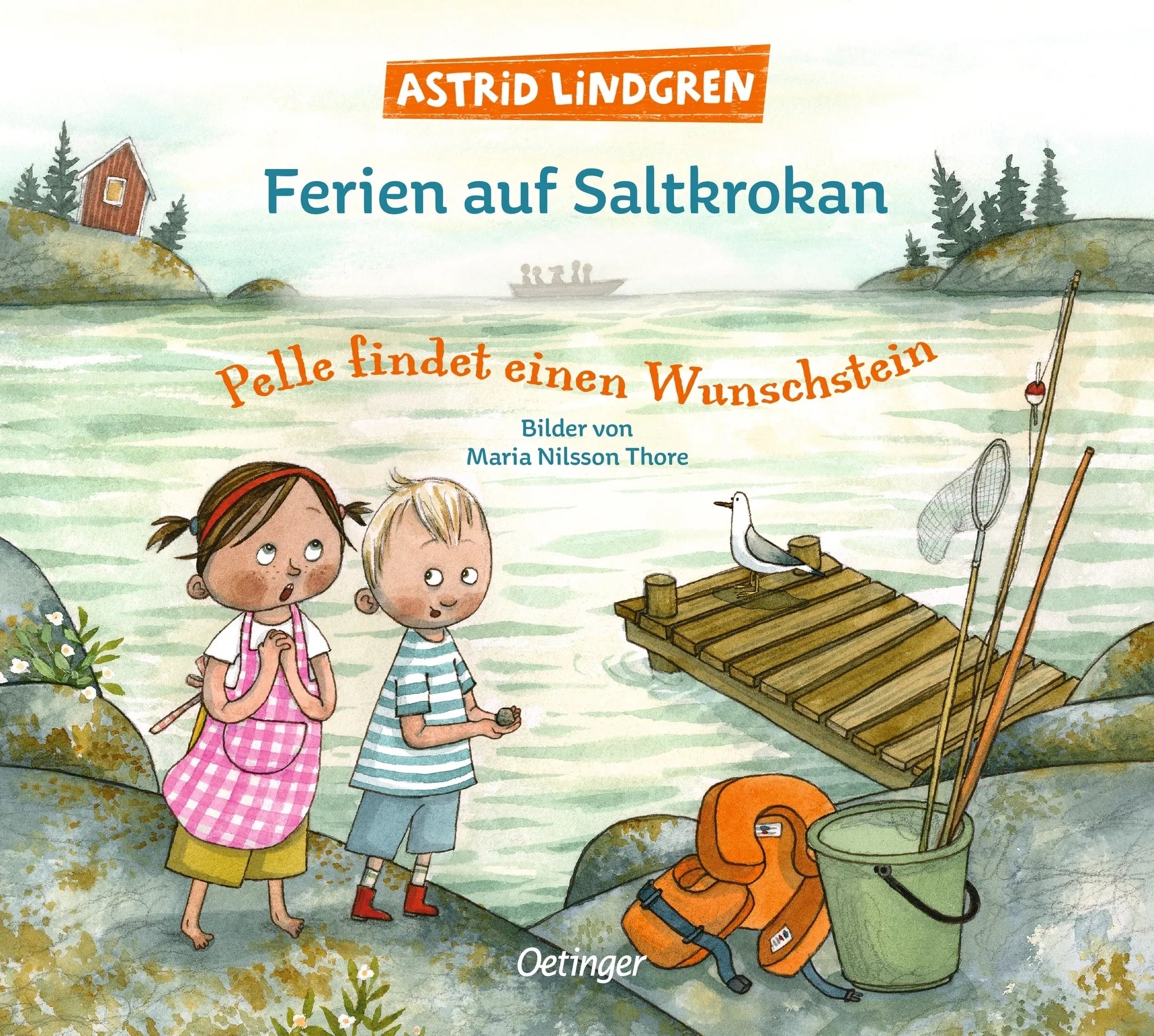 Buchcover von 'Ferien auf Saltkrokan. Pelle findet einen Wunschstein' - Gebundene Ausgabe von Astrid Lindgren