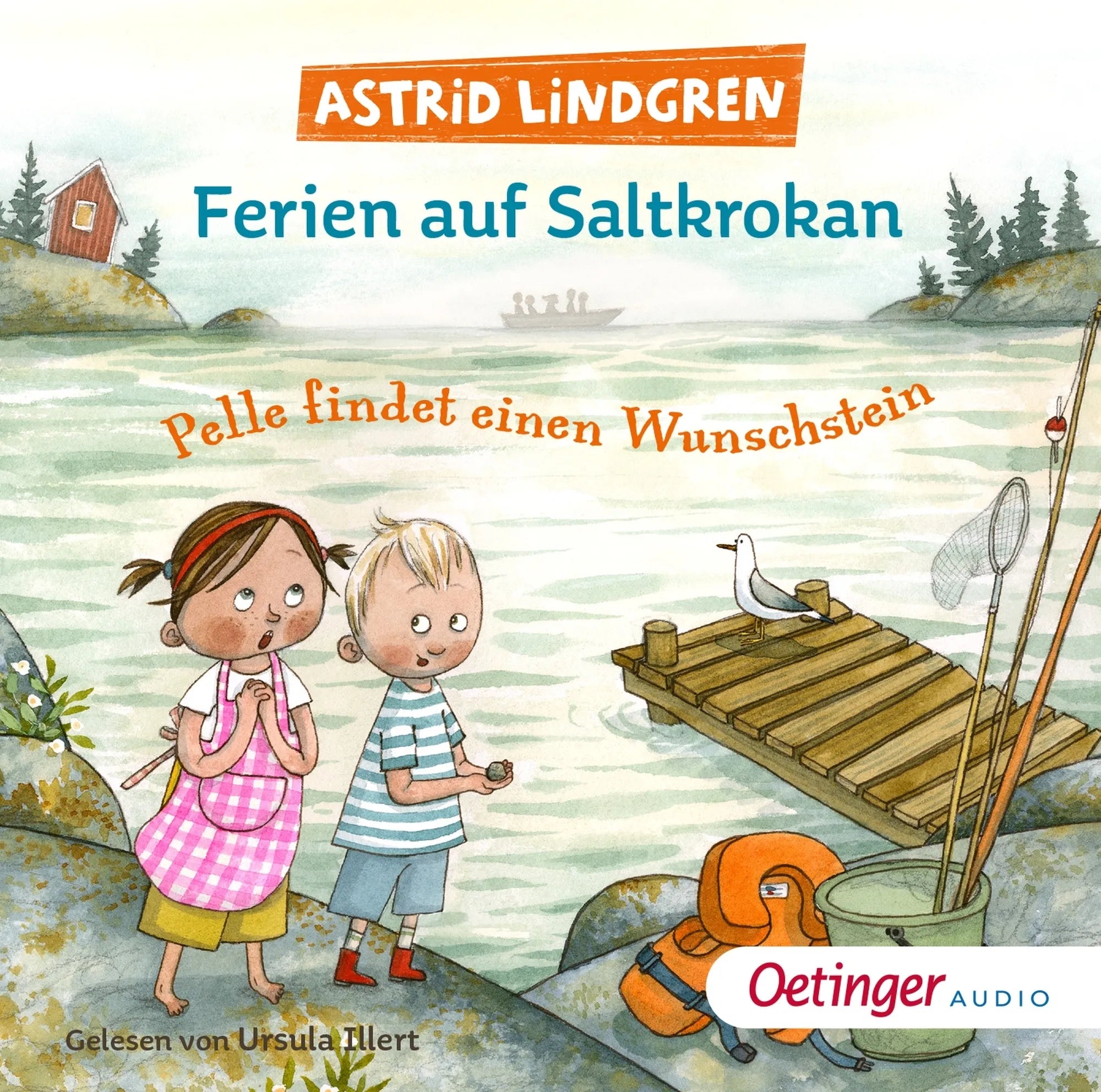 Buchcover von 'Ferien auf Saltkrokan. Pelle findet einen Wunschstein' - Hörbuch (CD) von Astrid Lindgren