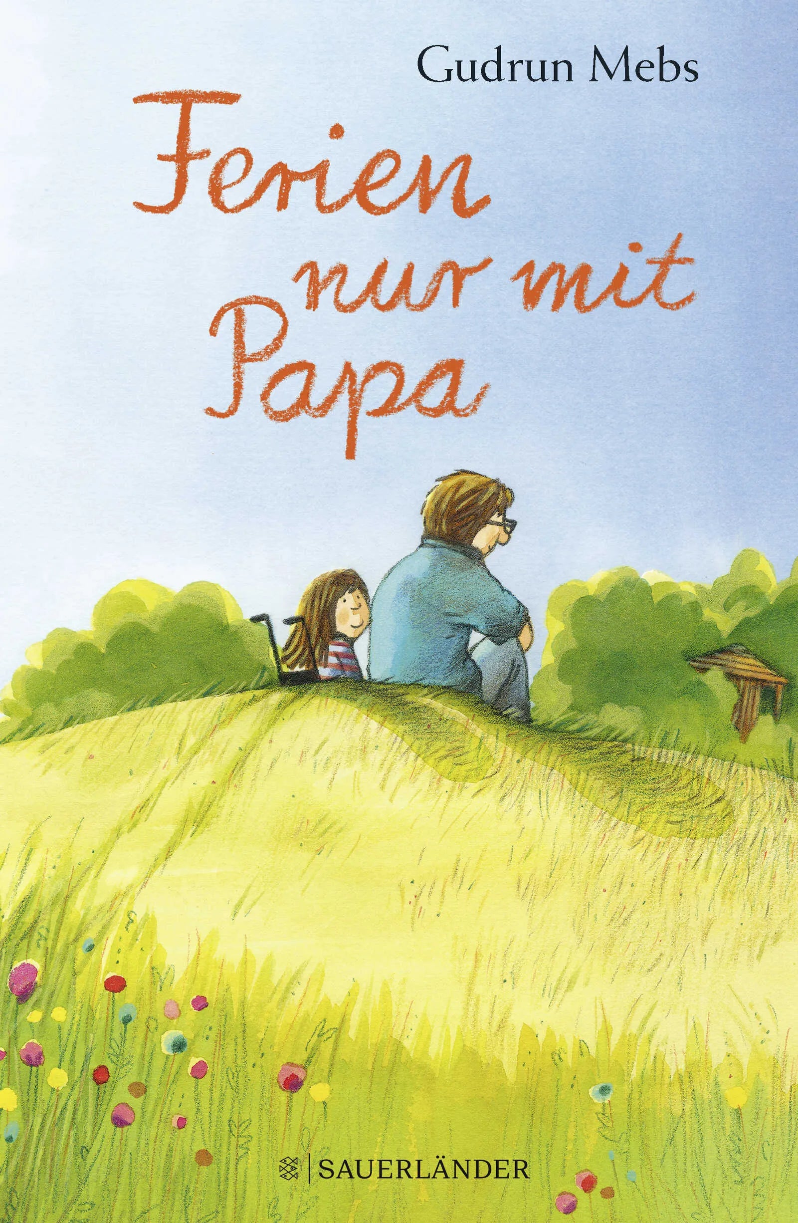 Buchcover von 'Ferien nur mit Papa' - Gebundene Ausgabe von Gudrun Mebs