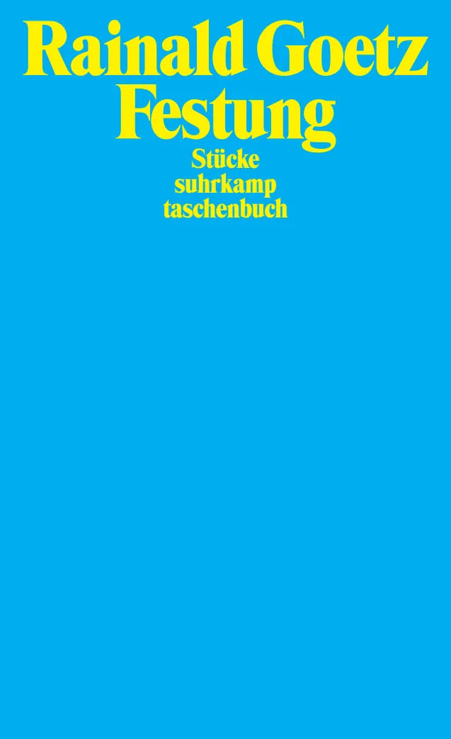 Buchcover von 'Festung' - Taschenbuch von Rainald Goetz