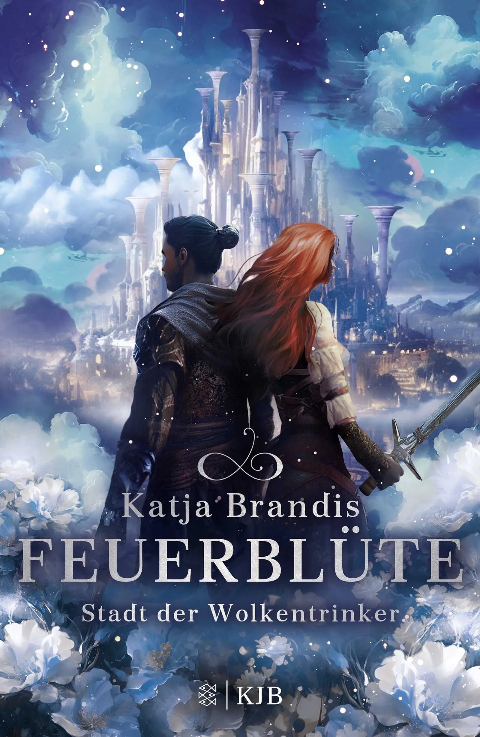 Buchcover von 'Feuerblüte – Stadt der Wolkentrinker' - Gebundene Ausgabe von Katja Brandis
