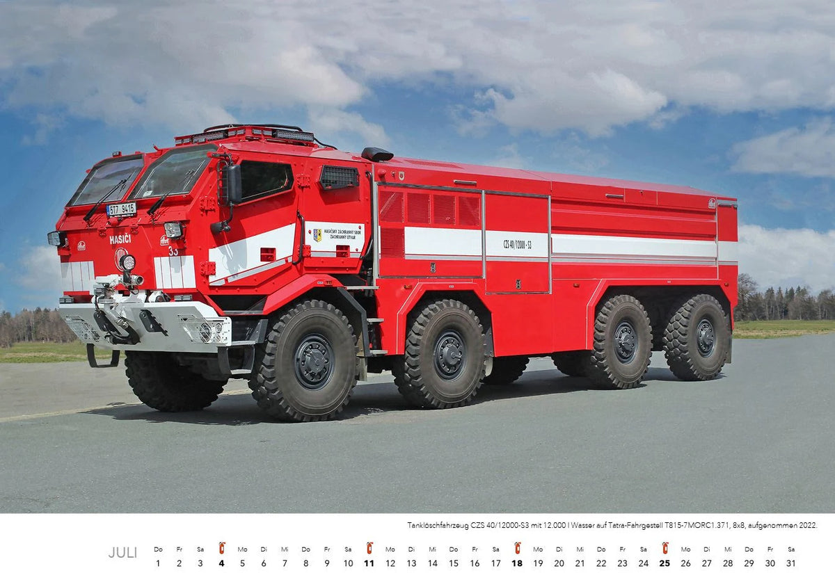 Feuerwehr Kalender 2027 Wandkalender – Ansicht