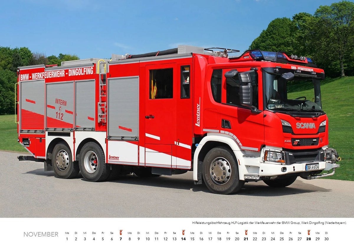 Feuerwehr Kalender 2027 Wandkalender – Ansicht