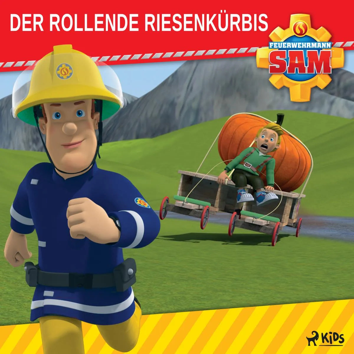 Cover: Feuerwehrmann Sam - Der rollende Riesenkürbis (Hörbuch Download) von Feuerwehrmann Mattel