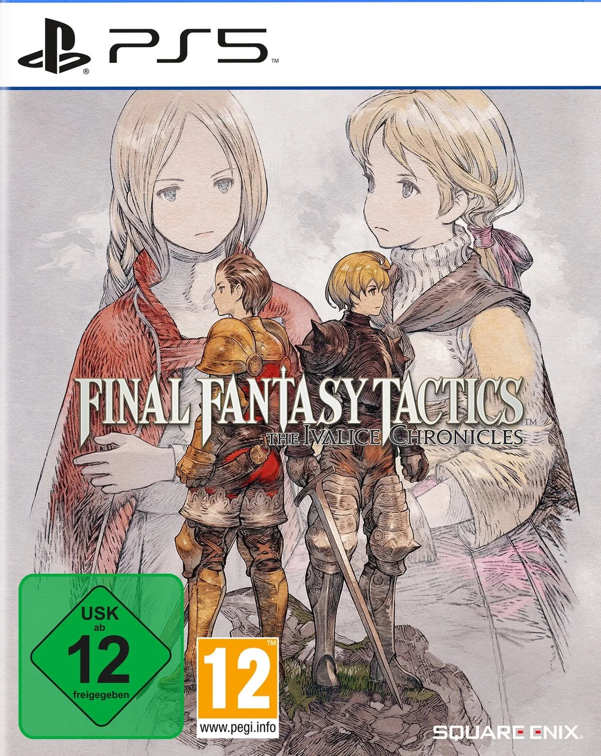 Cover: Final Fantasy Tactica - The Ivalice Chronicles für Playstation 5. Publisher: Bandai Namco Entertainment Germany