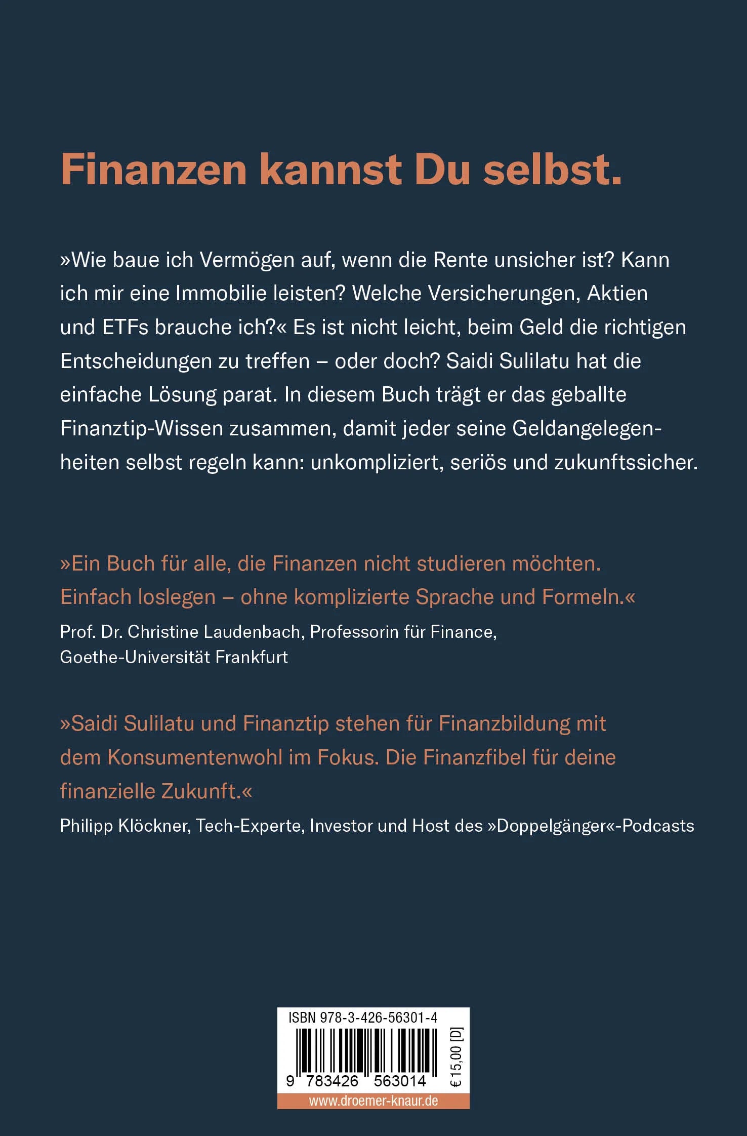 Rückseite: Finanzen ganz einfach (Taschenbuch)