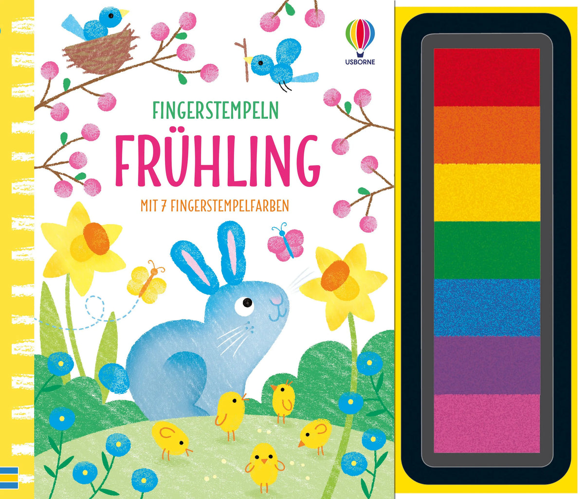 Cover: Fingerstempeln: Frühling (Hardcover) von Fiona Watt