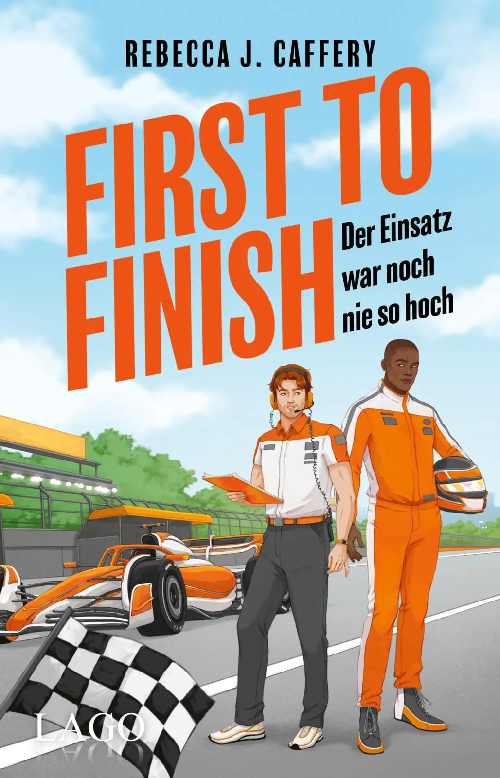 Buchcover von 'First to Finish. Der Einsatz war noch nie so hoch' - Paperback von Rebecca J. Caffery