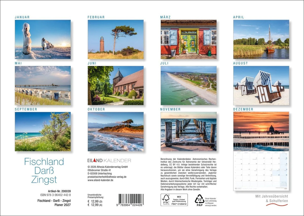 Fischland - Darß - Zingst Kalender 2027 – Ansicht