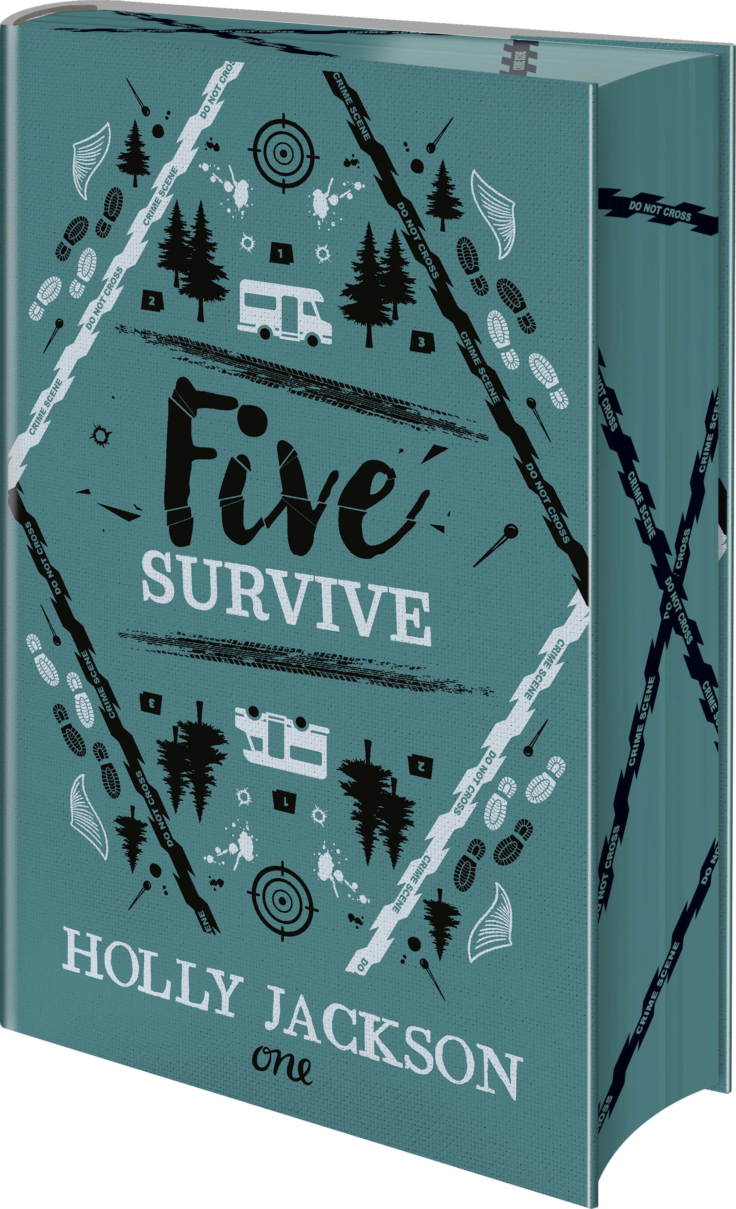 Buchcover von 'Five Survive' - Gebundene Ausgabe von Holly Jackson
