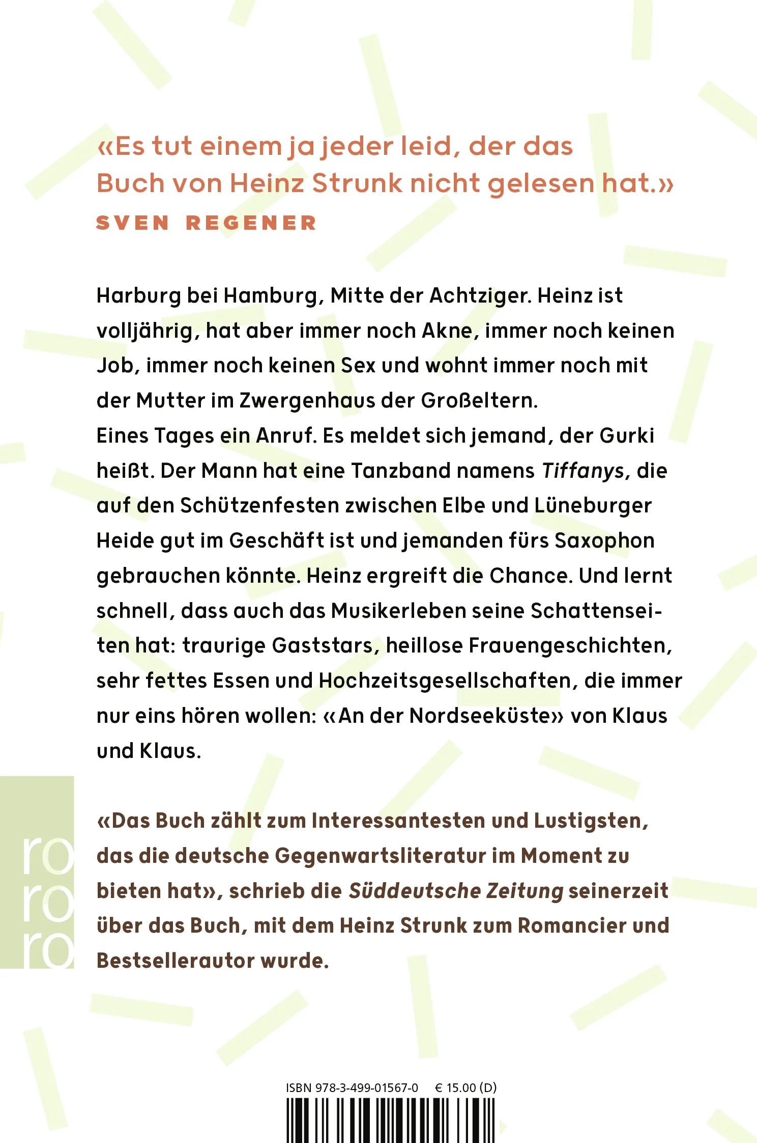 Buchrückseite von 'Fleisch ist mein Gemüse' mit Klappentext - Taschenbuch