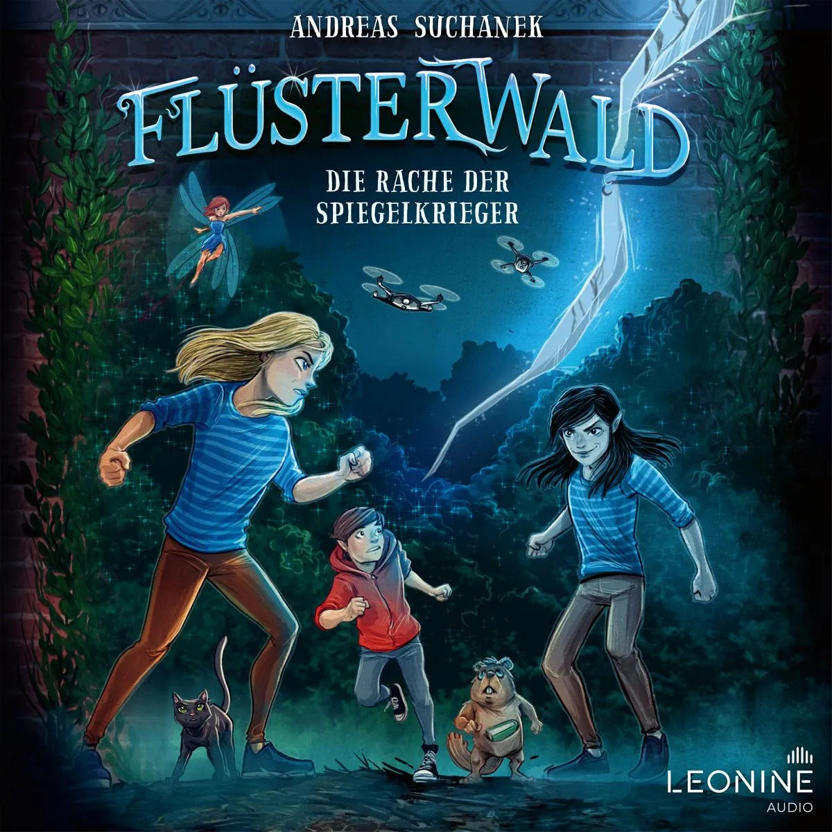 Cover: Flüsterwald - Die magische Akademie. Die Rache der Spiegelkrieger (Hörbuch Download) von Andreas Suchanek