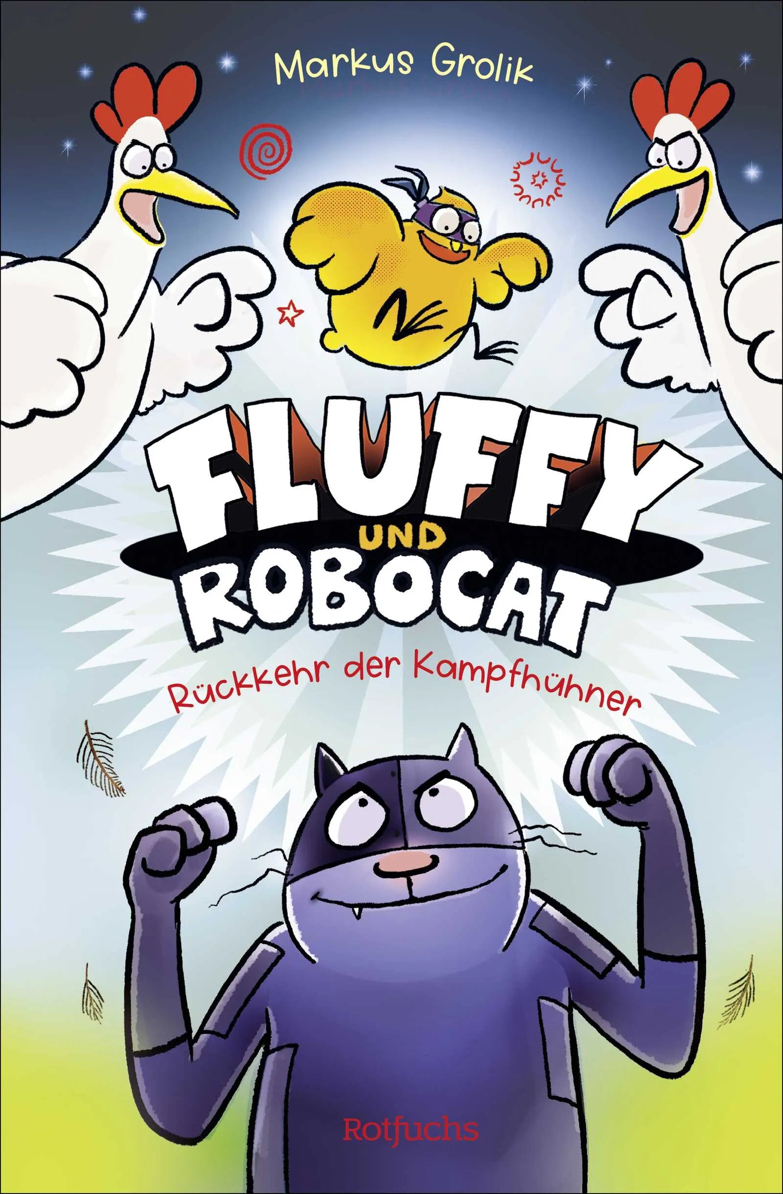 Buchcover von 'Fluffy und Robocat' - Gebundene Ausgabe von Markus Grolik
