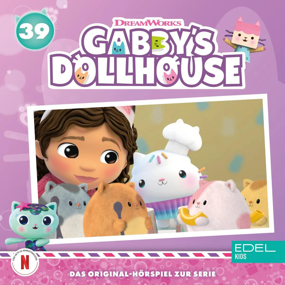 Cover: Folge 39: Kuchis Küchenschrank-Café / Kätzchen-Drachenzähmen leicht gemacht (Hörbuch Download) von Leoni Oeffinger