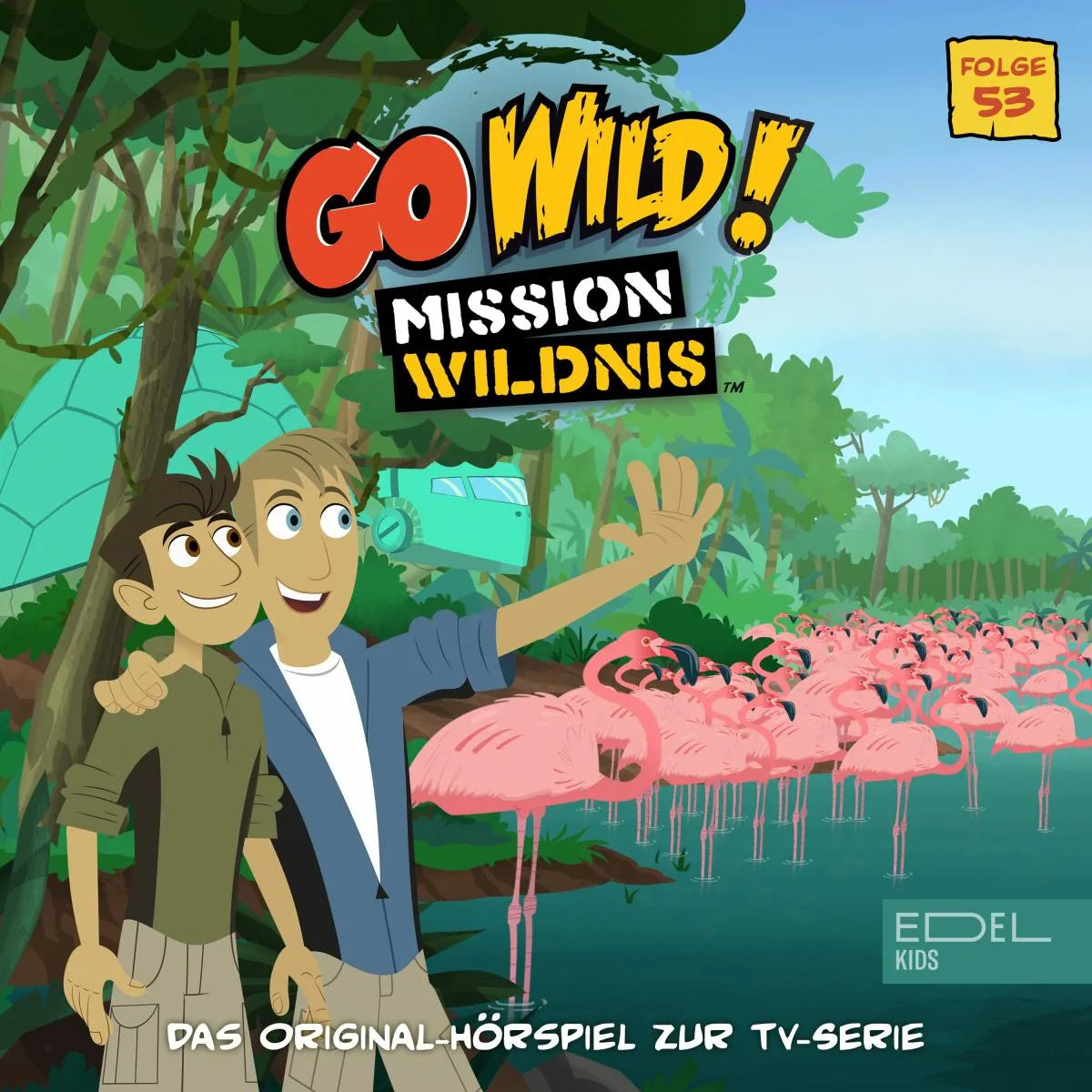 Cover: Folge 53: Auf der Suche nach dem Osterhasen / Das Rätsel der rosa Flamingos (Hörbuch Download) von Angela Strunck