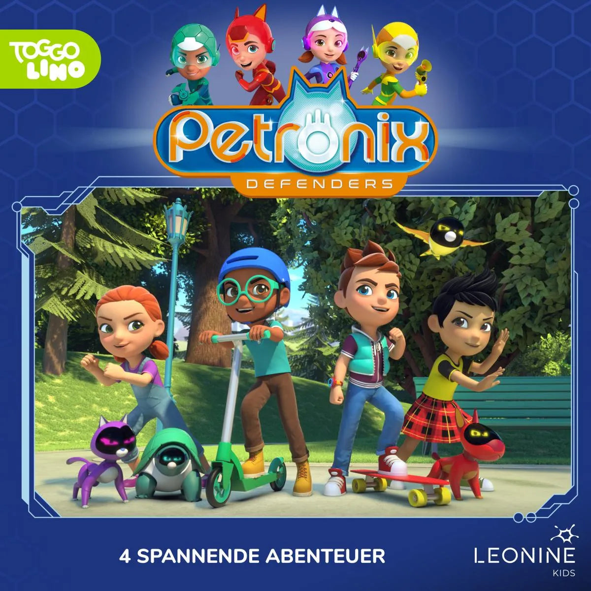 Cover: Folgen 09-12: Die Hermelin-Rettung (Hörbuch Download) von Petronix Defenders