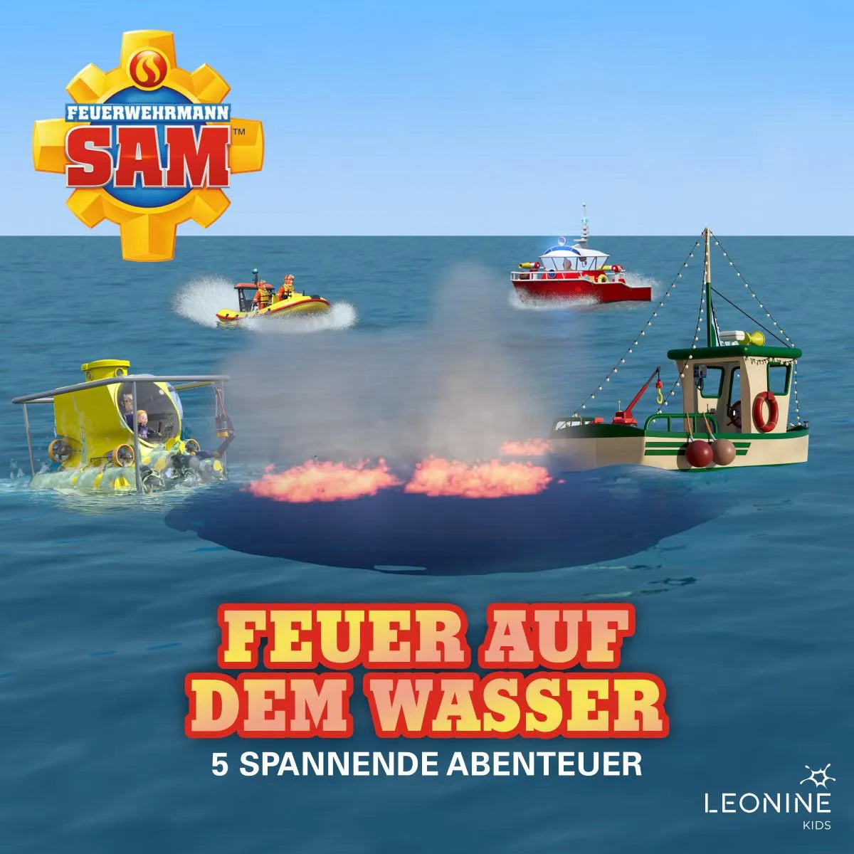 Cover: Folgen 170-174: Feuer auf dem Wasser (Hörbuch Download) von Stefan Eckel