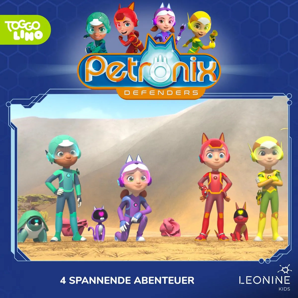 Cover: Folgen 25-28: Die Warzenschwein-Rettung (Hörbuch Download) von Petronix Defenders