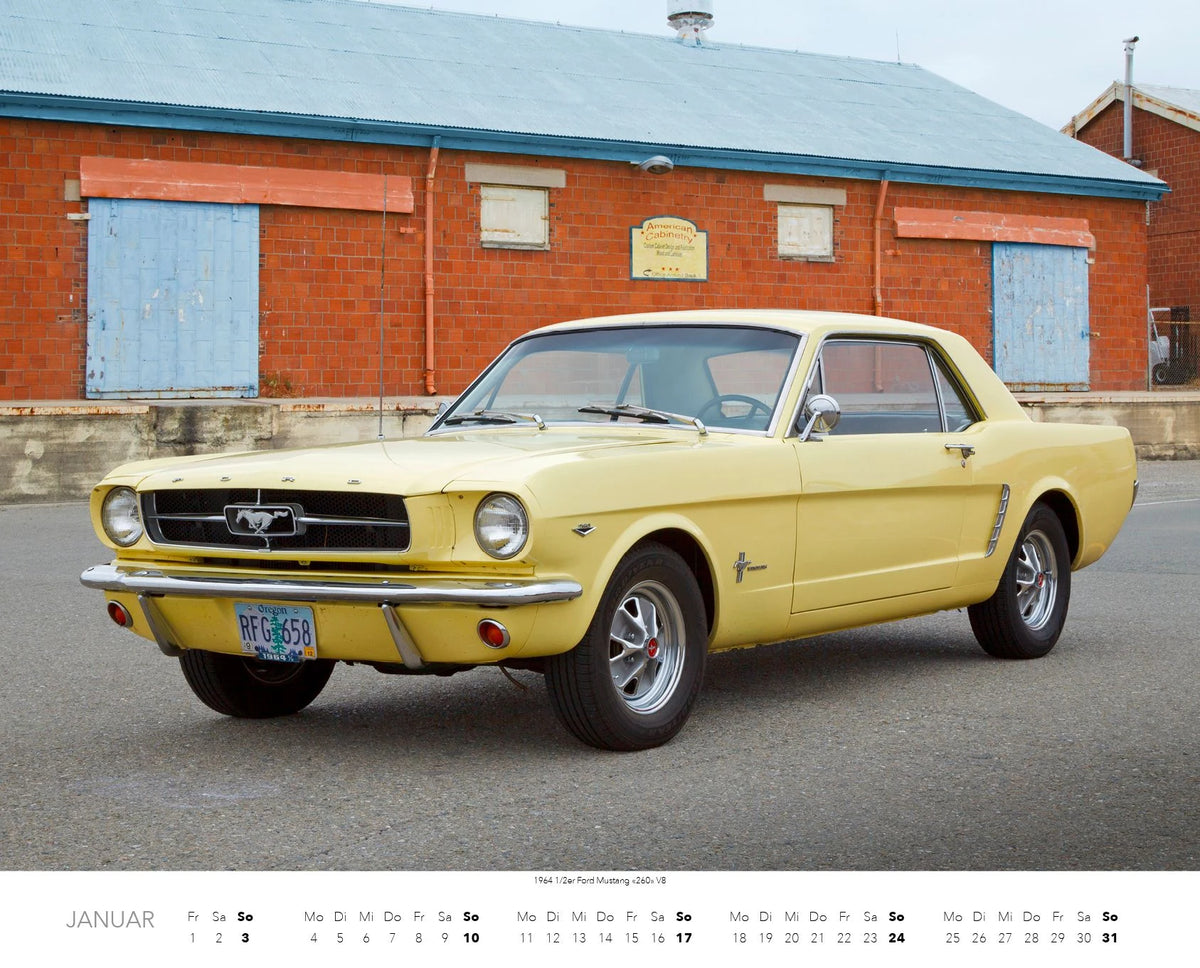 Ford Mustang Kalender 2027 – Ansicht