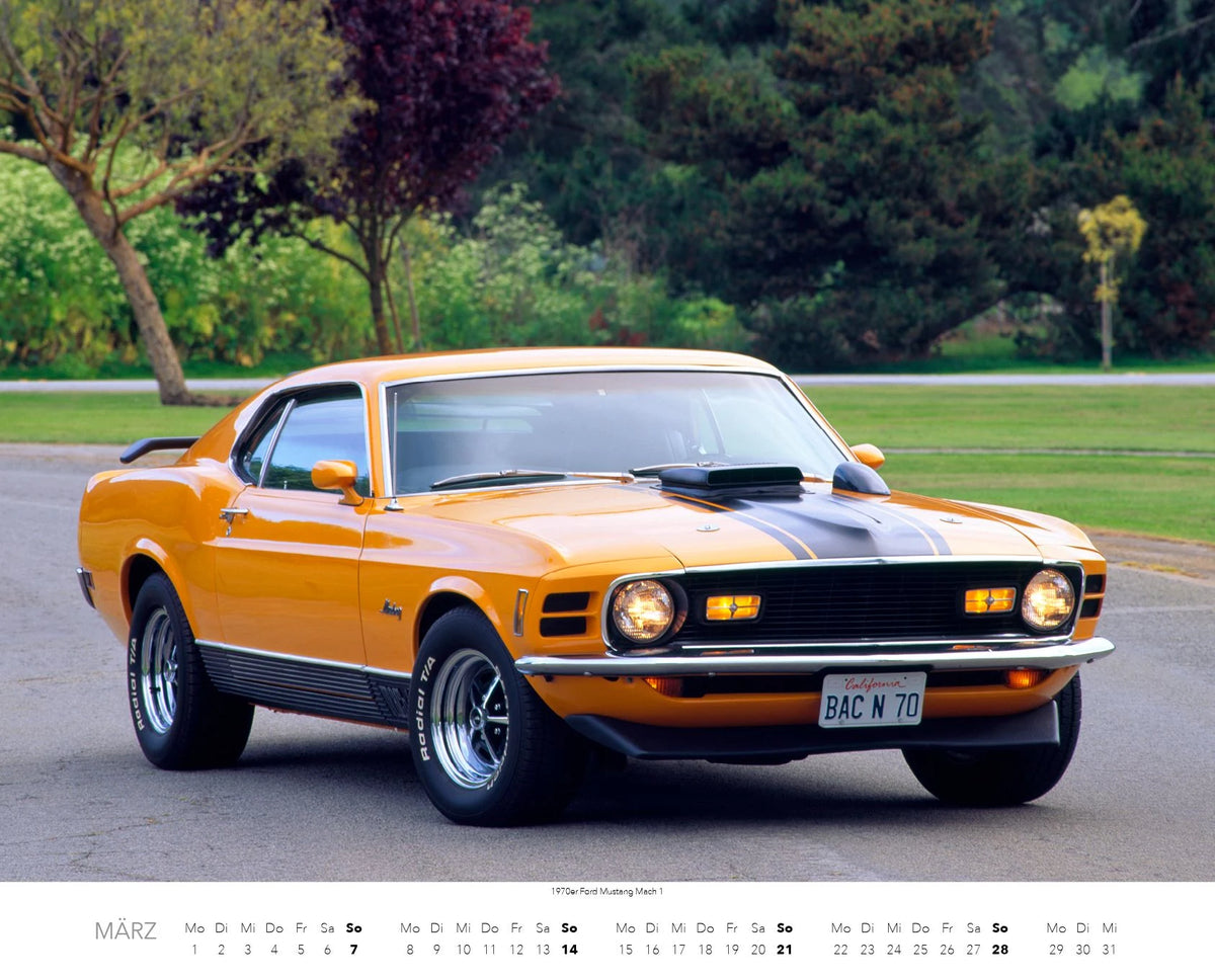Ford Mustang Kalender 2027 – Ansicht