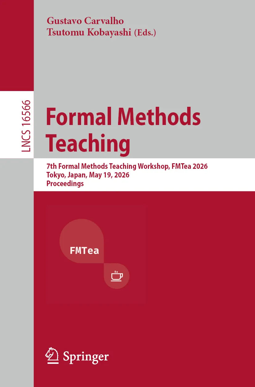 Cover: Formal Methods Teaching (E-Book) von Gustavo Carvalho