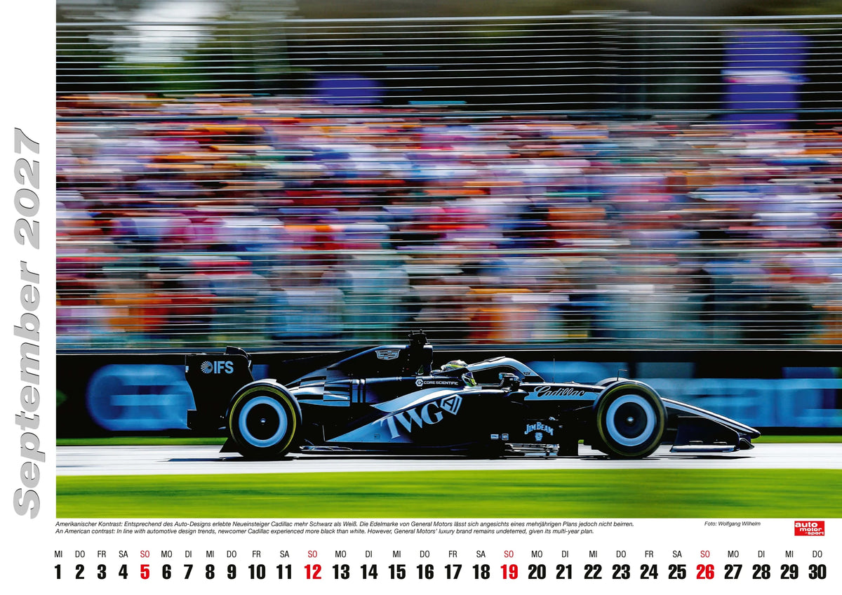 Formel 1 Kalender 2027 – Ansicht