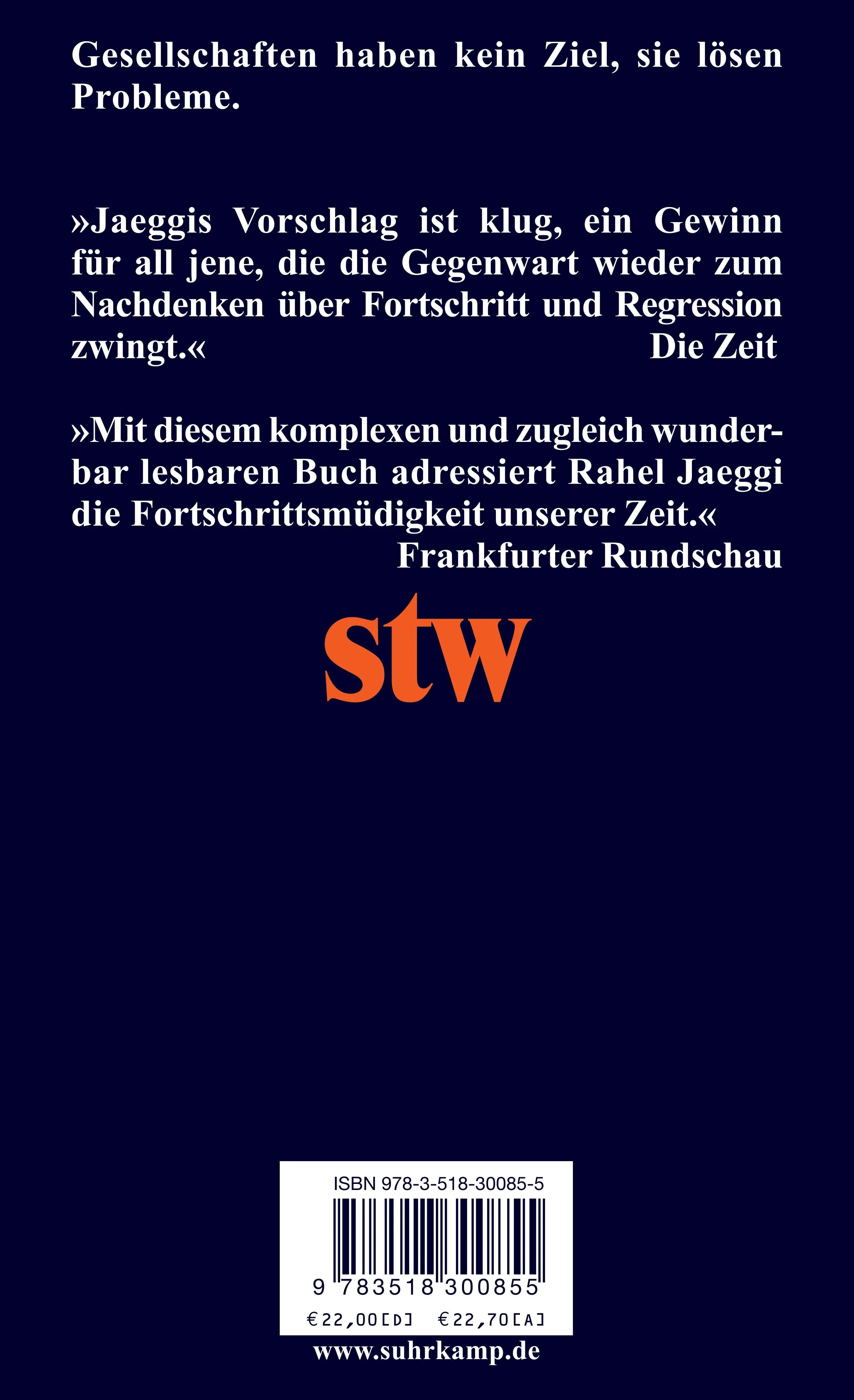 Rückseite: Fortschritt und Regression (Taschenbuch)